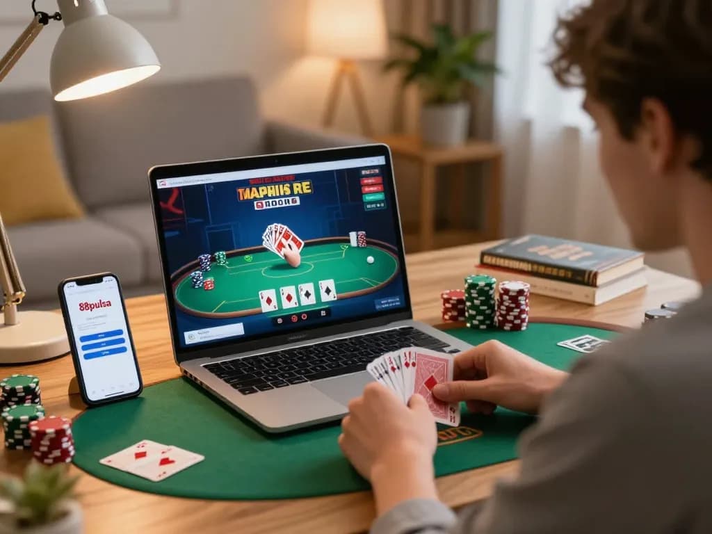 Experience the thrill of online poker with 88pulsa login while enjoying a cozy gaming atmosphere at home.