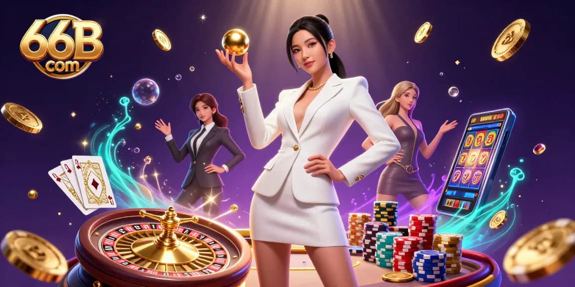 Spin and win with 66B com in a luxurious casino environment featuring stunning visuals and gaming elements.