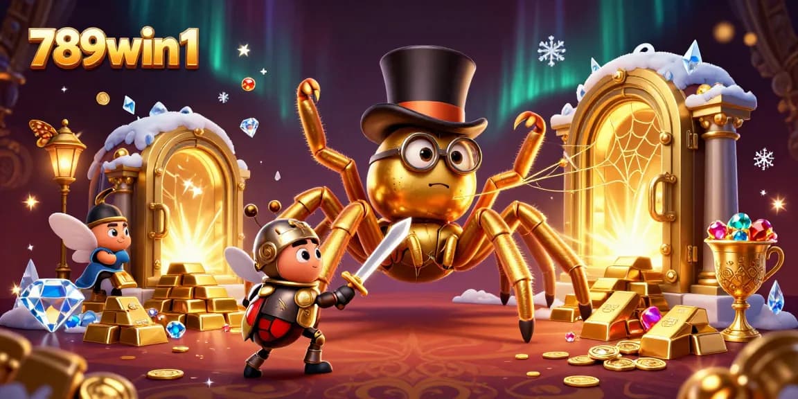 Experience exciting wins with 789win1 as the golden tarantula weaves its web of luck.