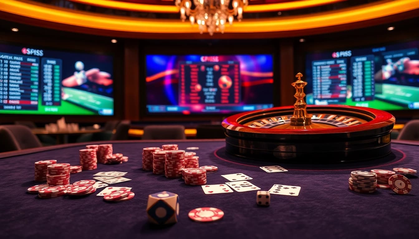 S8 players engaging in high-stakes poker at a luxurious casino table.