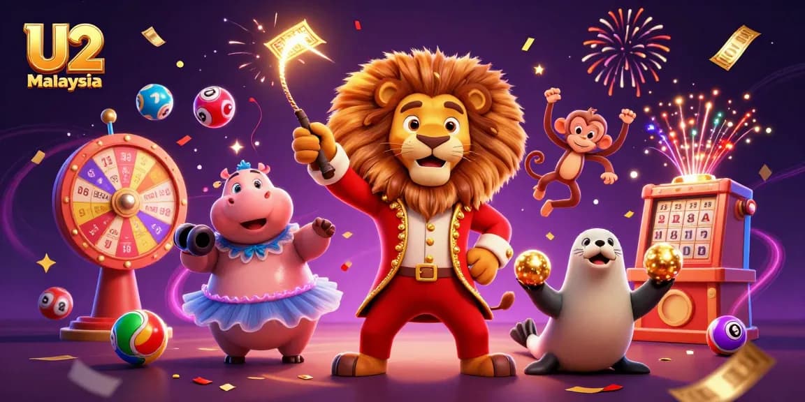 Experience the vibrant world of U2 Malaysia as colorful lottery balls and dynamic casino games bring fun and excitement alive.