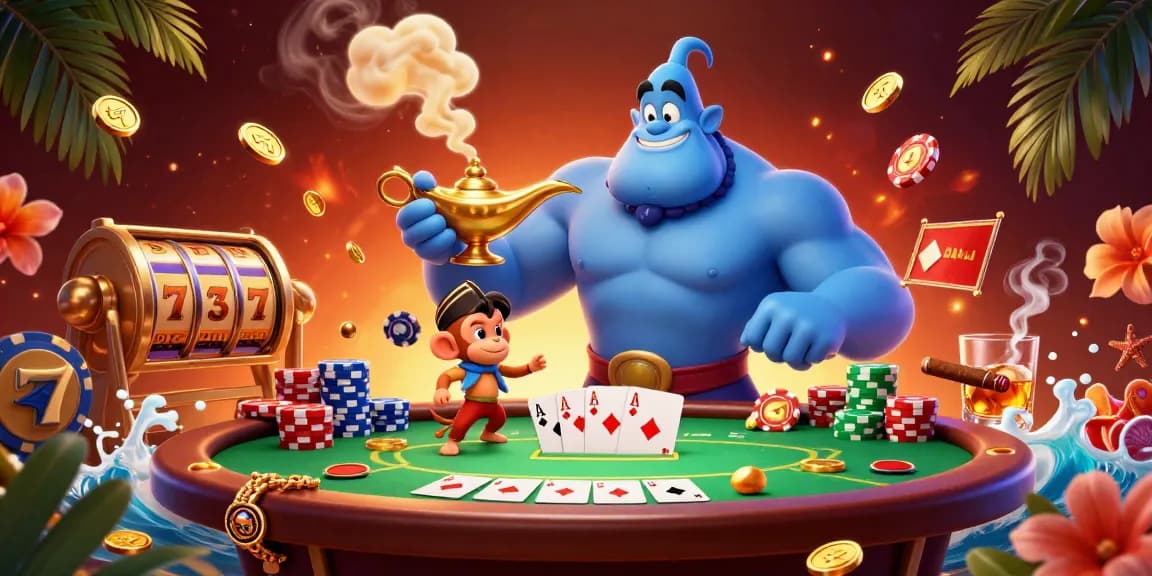 Spin the slot reels for big wins in this vibrant casino scene filled with excitement and rich details.