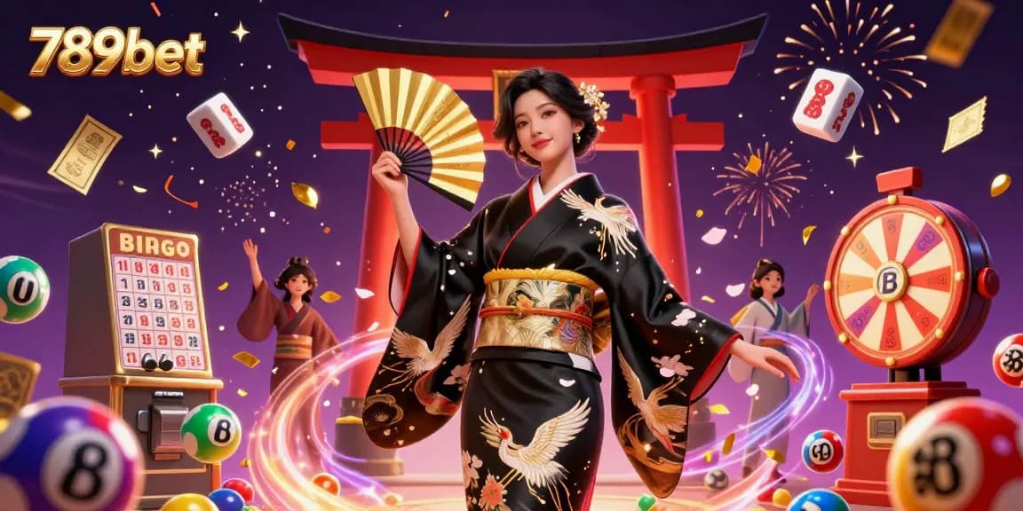 Engage with thrilling games at 789bet, featuring a stunning 3D illustration of a graceful gaming scene bursting with energy.