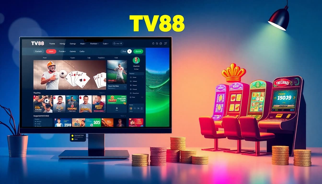 TV88 online betting platform showcasing a secure and modern gaming interface.