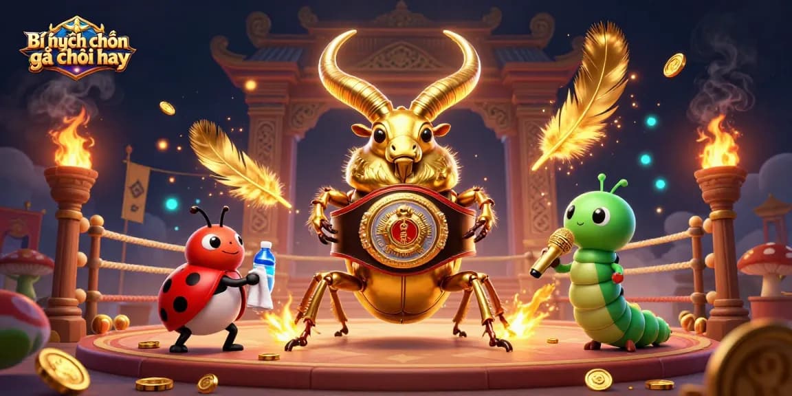 Bí quyết chọn gà chọi hay showcases vibrant, lively characters in a dynamic fighting scene.