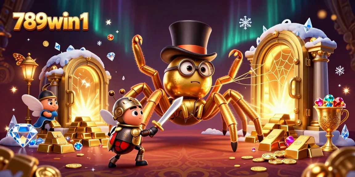 Experience exciting wins with 789win1 as the golden tarantula weaves its web of luck.