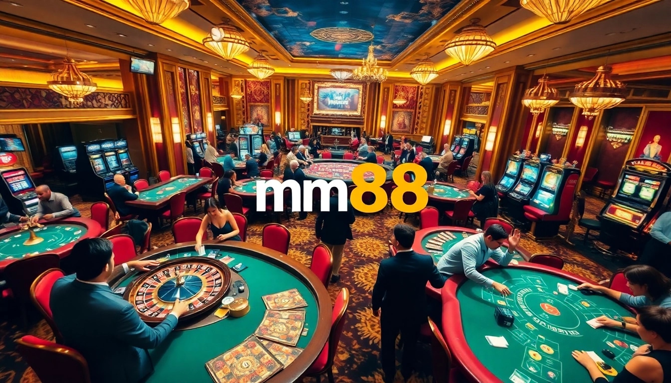 Experience excitement at mm88's luxurious casino with vibrant gaming action.