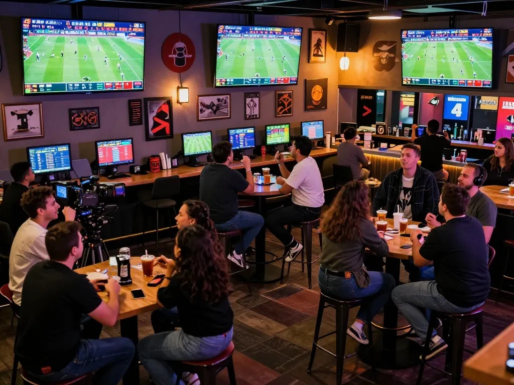 Xoilac sports betting experience with fans enthusiastically cheering for live matches.