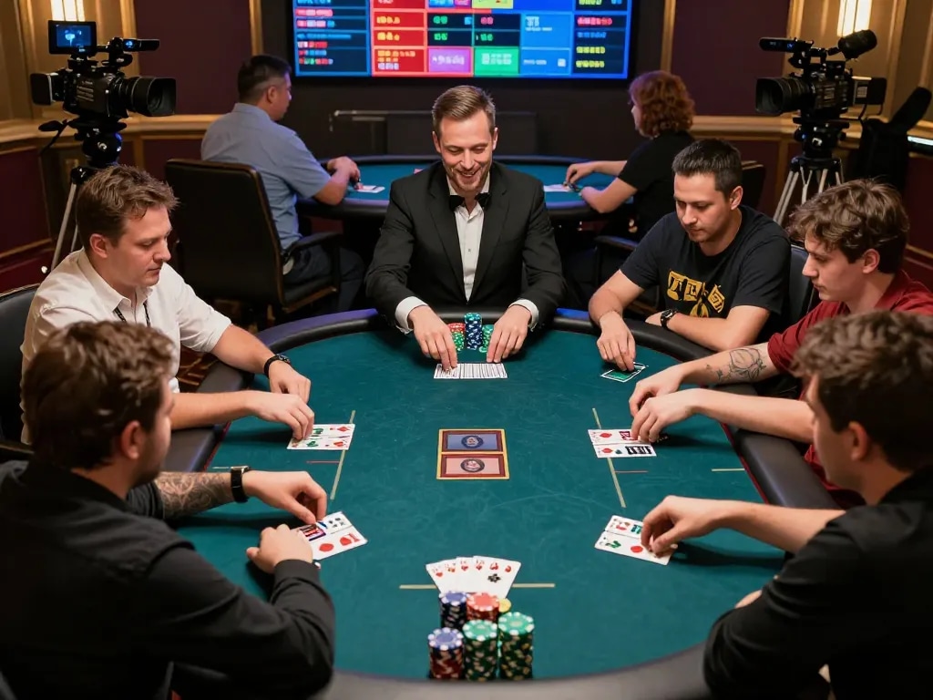 Join the thrilling action at TR888 poker game with engaged players and dynamic gameplay