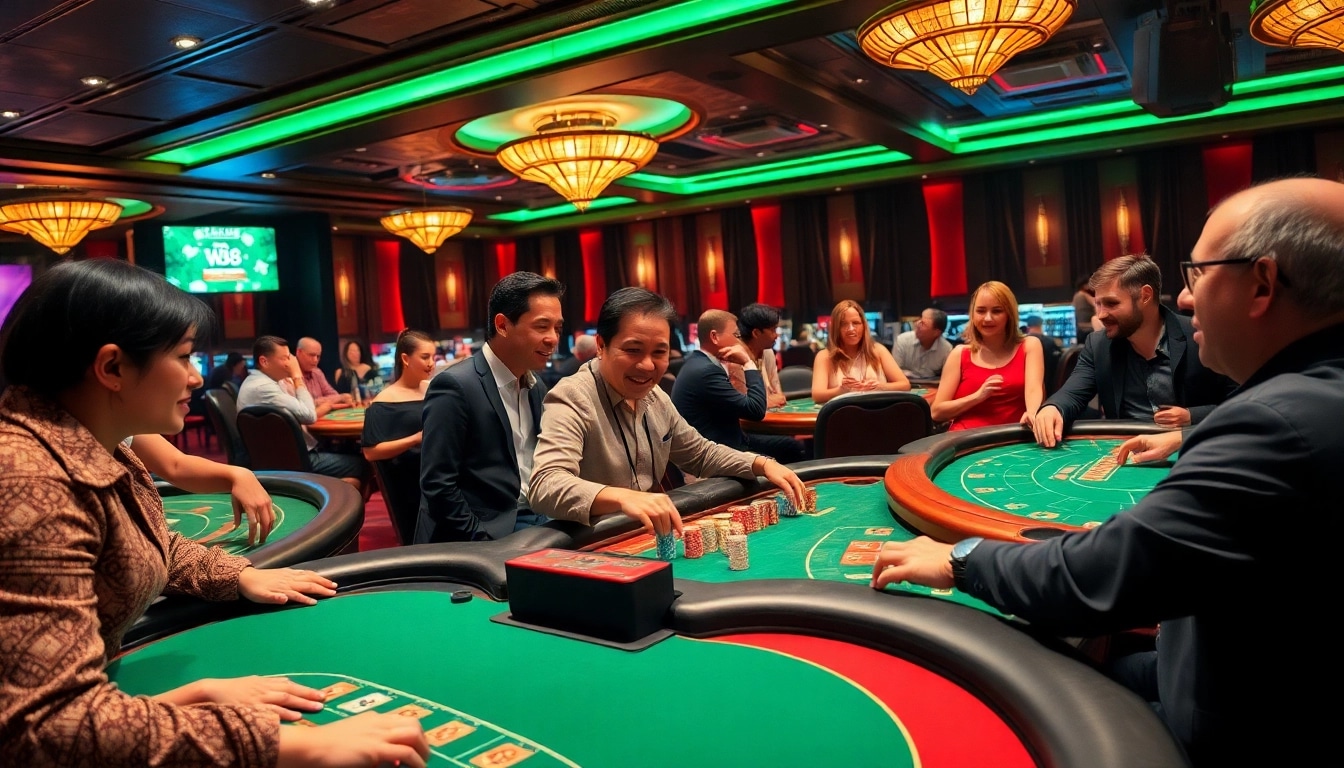 Explore the vibrant atmosphere at W88 Casino, where players click here to enjoy thrilling games.