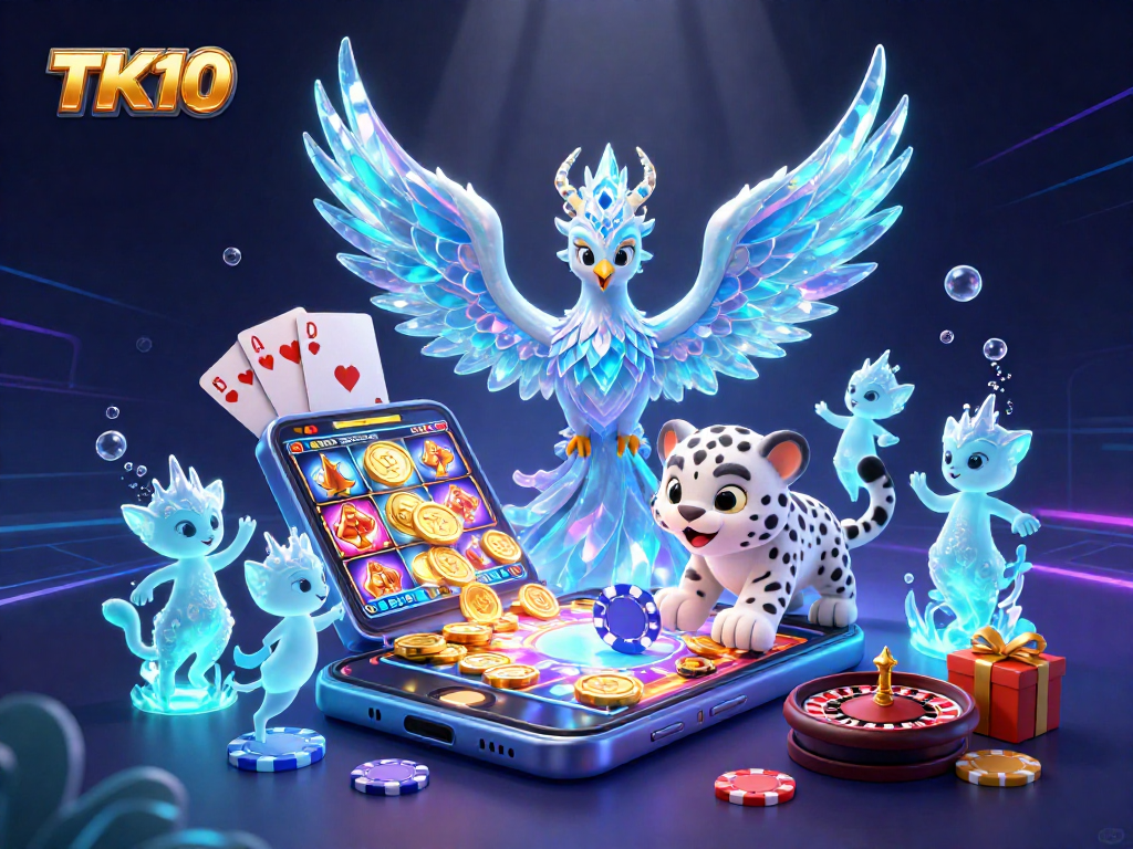 Experience the vibrant TK10 online gaming world with immersive characters and dynamic gambling elements.