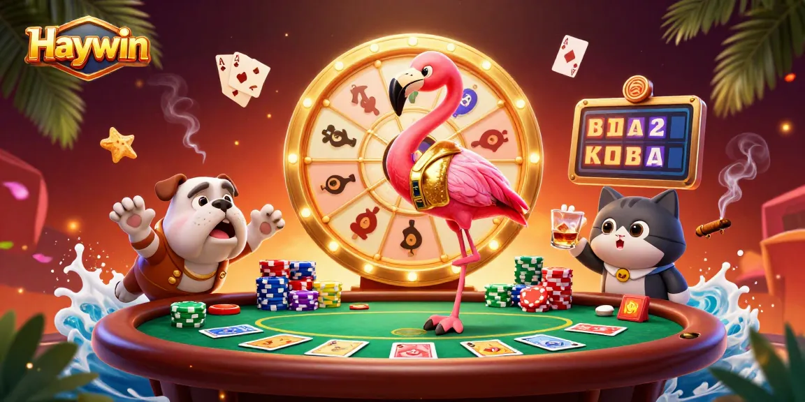 Experience the excitement of Haywin's vibrant casino world with game show elements and poker action.