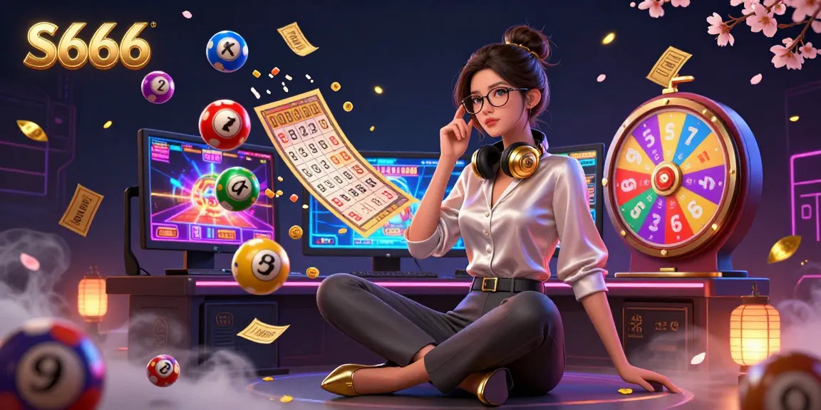 Experience the dynamic gambling excitement at S666 with colorful lottery balls and games.