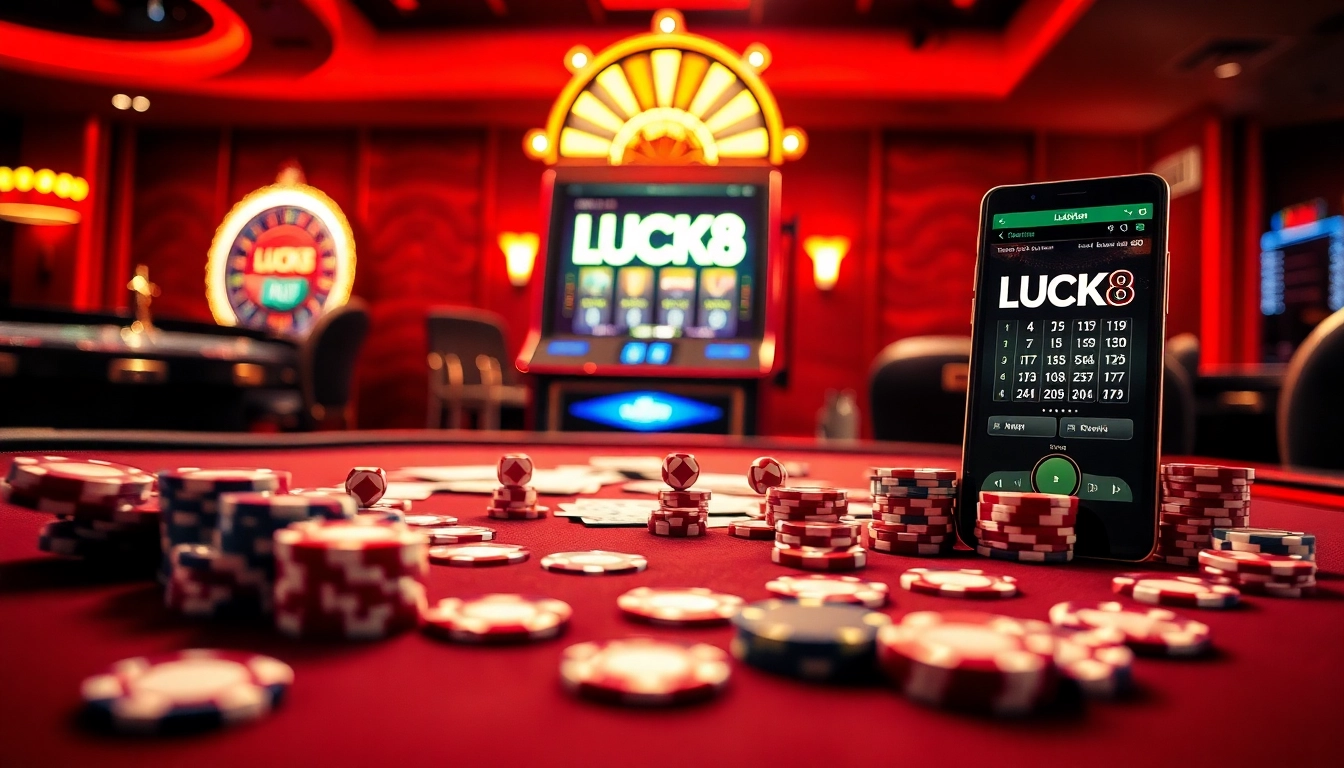 LUCK8 offers a thrilling casino experience with vibrant tables and exciting games.