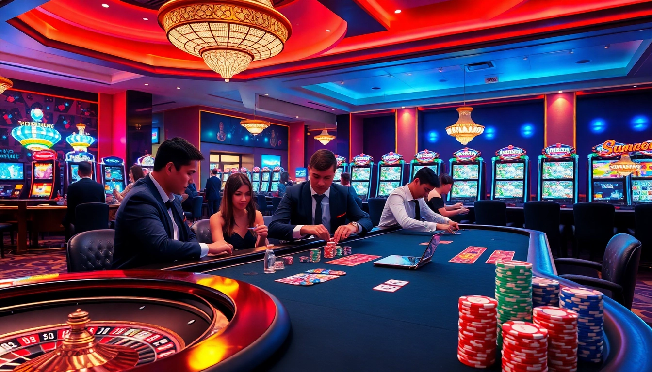 Experience the thrill of vn88 with vibrant casino games, including poker, slots, and roulette.