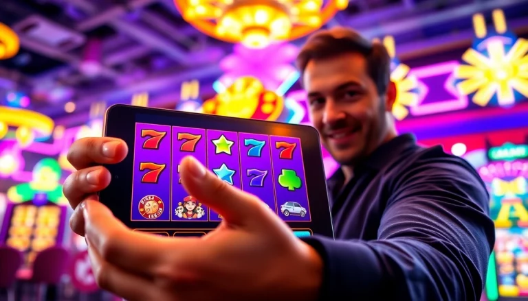 Slot Game menunjukkan antusiasme pemain dalam kasino virtual yang vibrant.