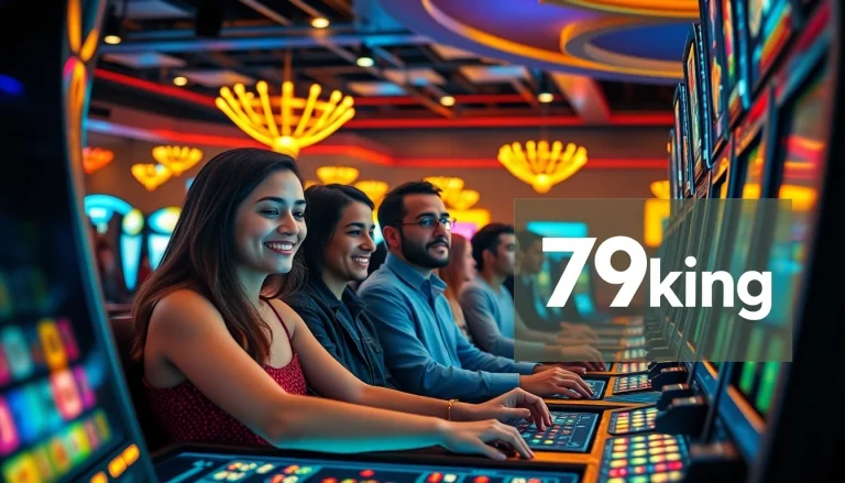 Engaged players at 79king online casino, showcasing excitement and strategy in a vibrant gaming environment.
