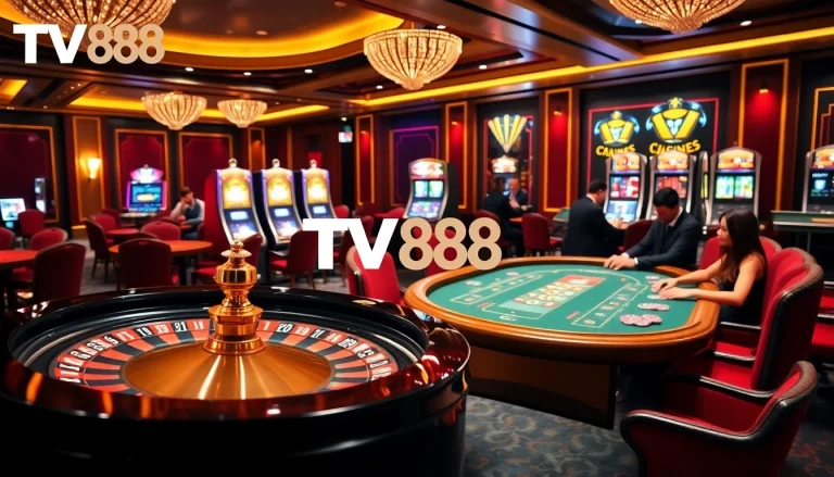 Experience luxury and excitement at TV88's vibrant casino games and thrilling atmosphere.