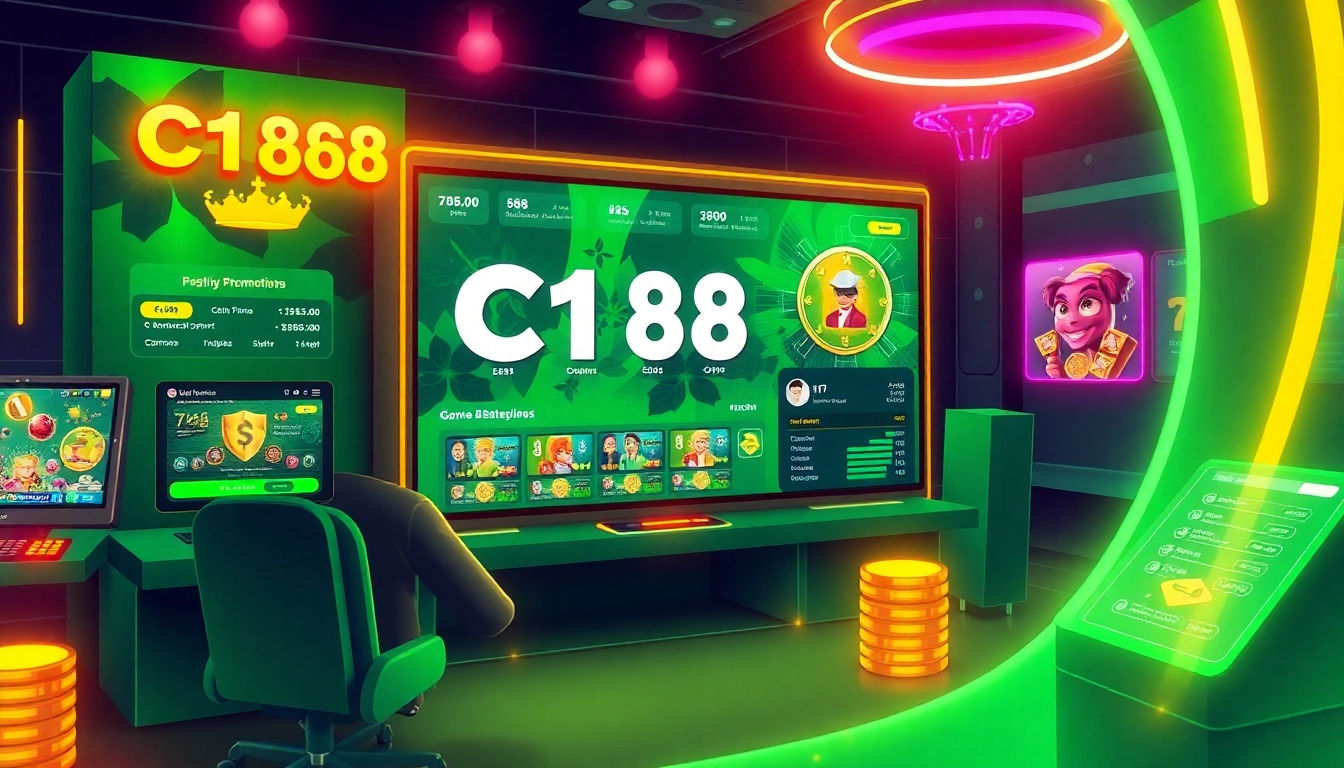 C168 online gambling platform interface showcasing vibrant promotions and user-friendly design