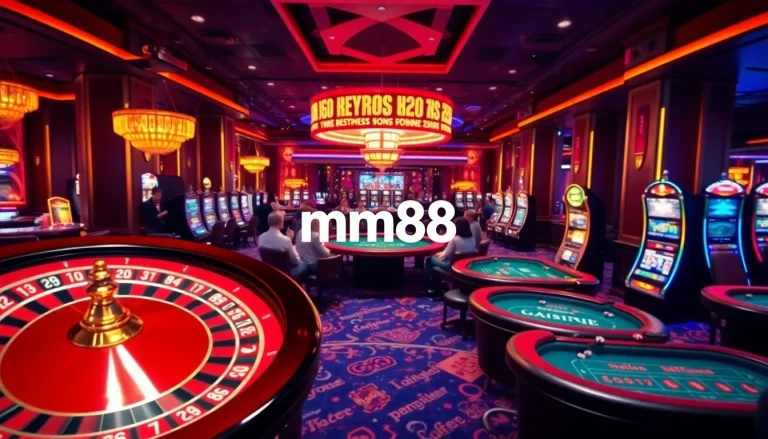 Experience the excitement of mm88 casino with vibrant gaming tables and thrilling action.
