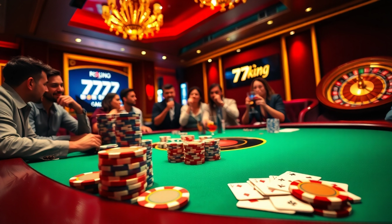 Experience high-stakes poker action at 79king with vibrant chips and cards.