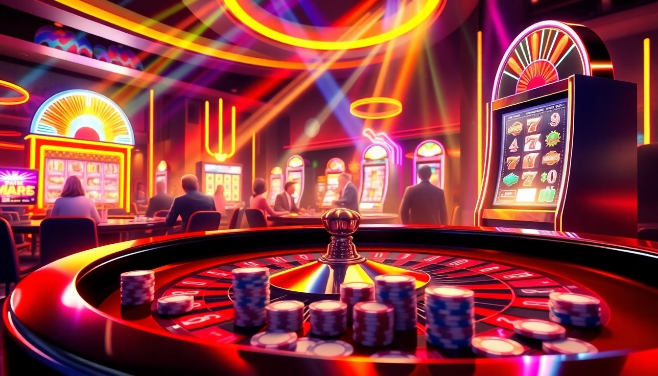 Experience the thrill of winning at https://jun88.buzz/ with lively casino tables and vibrant roulette wheels.