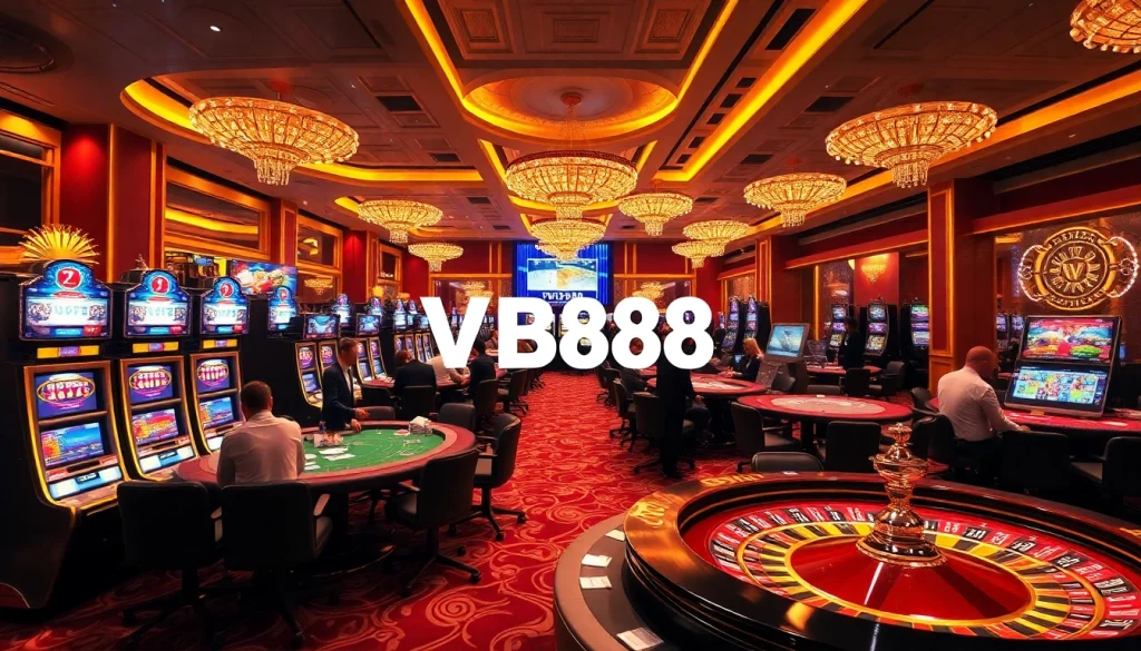 Experience thrilling gameplay at VB88 with our vibrant casino atmosphere featuring poker and roulette.