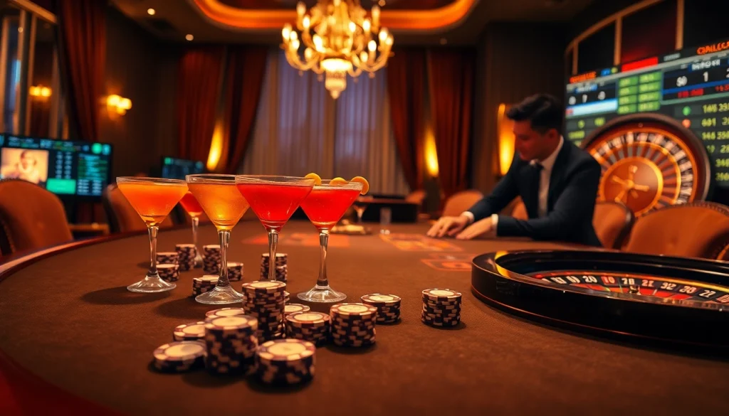 Experience the thrilling poker action at 99OK casino with vibrant chips and professional dealers.