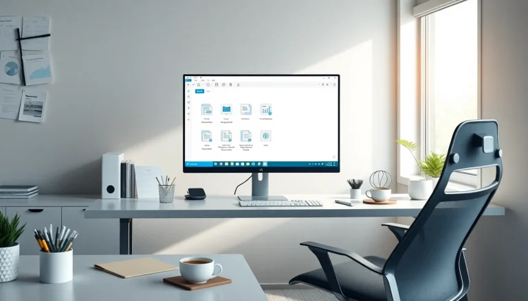 WPS官网 interface displayed on a modern office workspace setup, highlighting productivity tools.