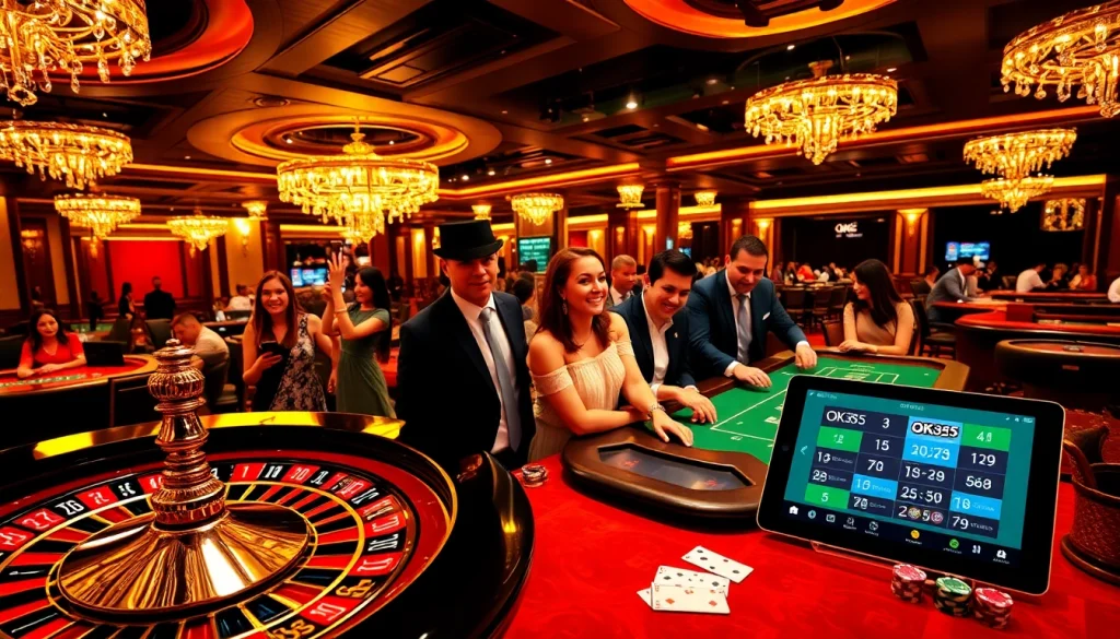 Experience the excitement of OK365 with thrilling casino games and vibrant players.