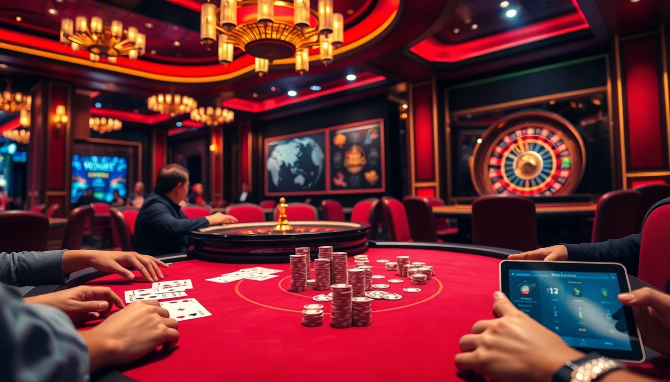 Experience high-stakes poker strategy at RR88 with vibrant chips and sleek gameplay.