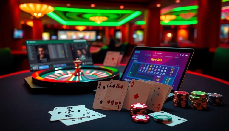 Experience the excitement of new 88 online gambling with luxury casino visuals featuring roulette and chips.