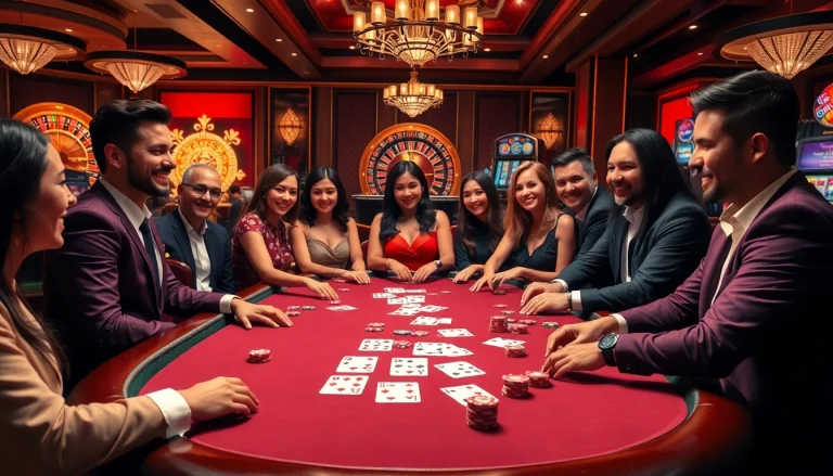 Experience thrilling poker action with 88aaa.fit as players engage in high-stakes games at a luxurious casino table.