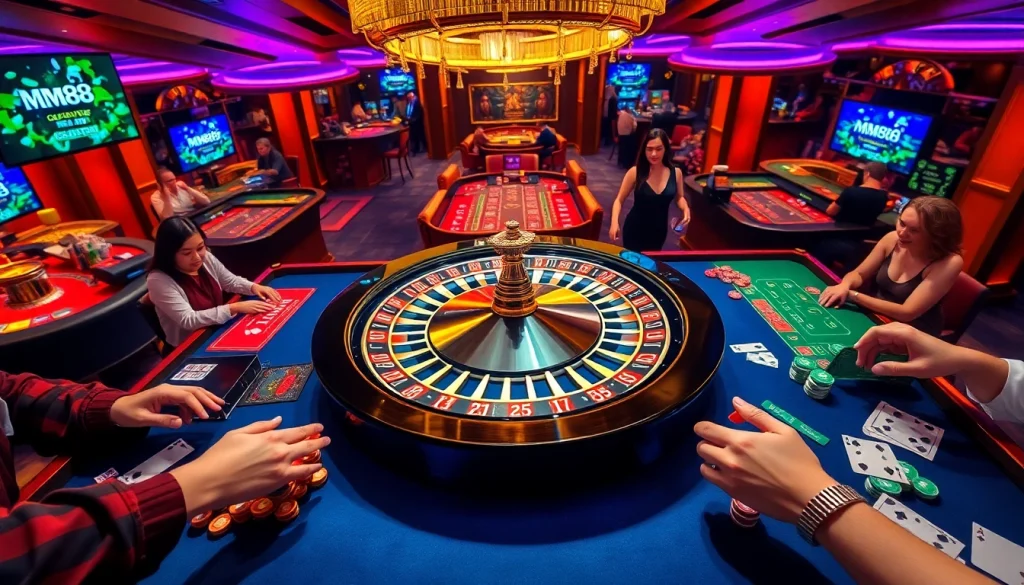Experience the excitement of MM88 with vibrant casino games and poker action.