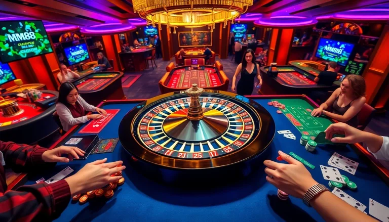 Experience the excitement of MM88 with vibrant casino games and poker action.