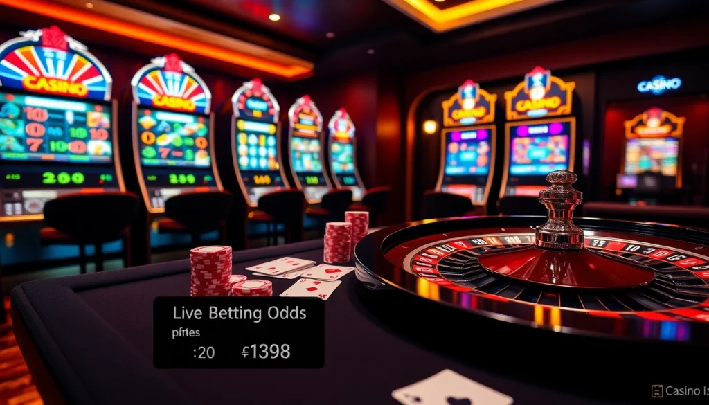 Engage in thrilling gameplay at Casino GK88 with vibrant casino tables and dynamic slot machines.