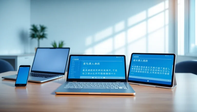 Sogou Input Method interface in a modern workspace for seamless multi-device communication.