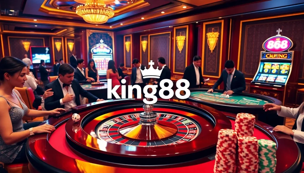 Experience the thrill of king88 in a luxurious casino setting filled with excitement.