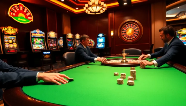Experience the excitement of playing at vn88 with high-stakes poker and vibrant casino tables.