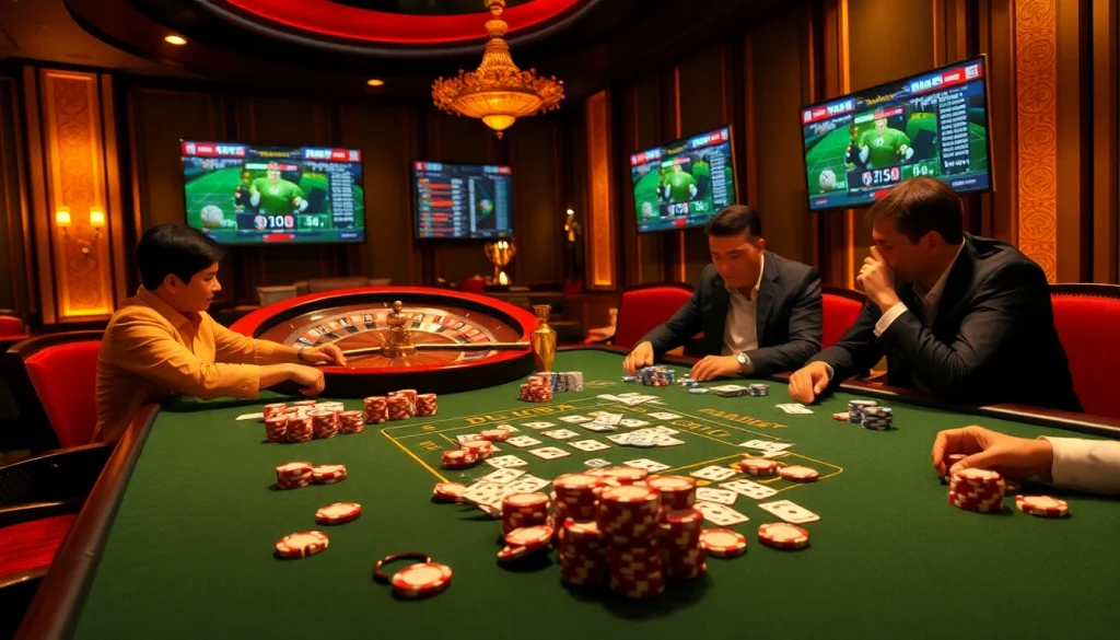 Experience intense gaming excitement with Bongdalu's thrilling casino atmosphere.
