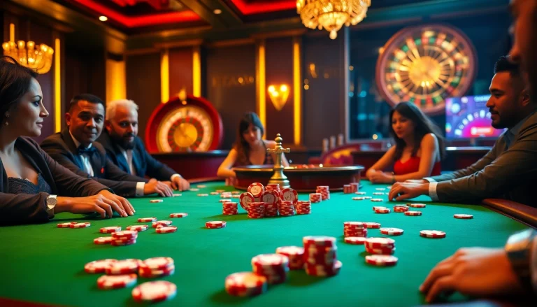 Engage in exciting games at https://mm88.blog/ with vibrant casino visuals featuring poker and roulette tables.