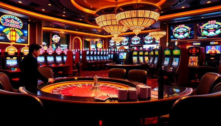 Experience exhilarating casino excitement with cwin-themed betting tables and luxury setups.
