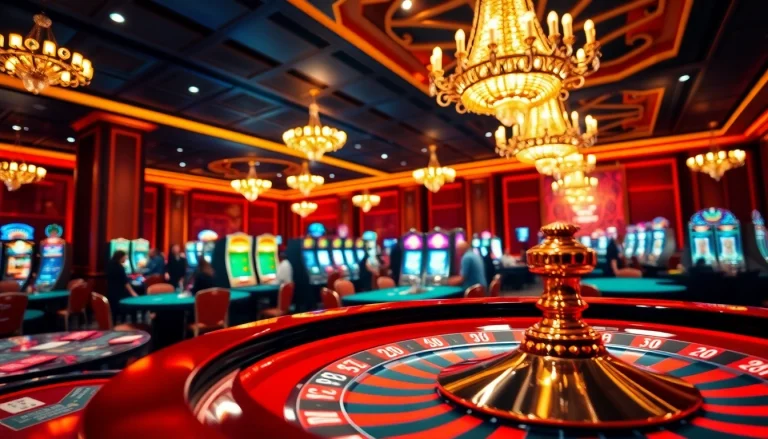 Experience the thrill of k9k9 casino with vibrant tables, roulette, and excited players.
