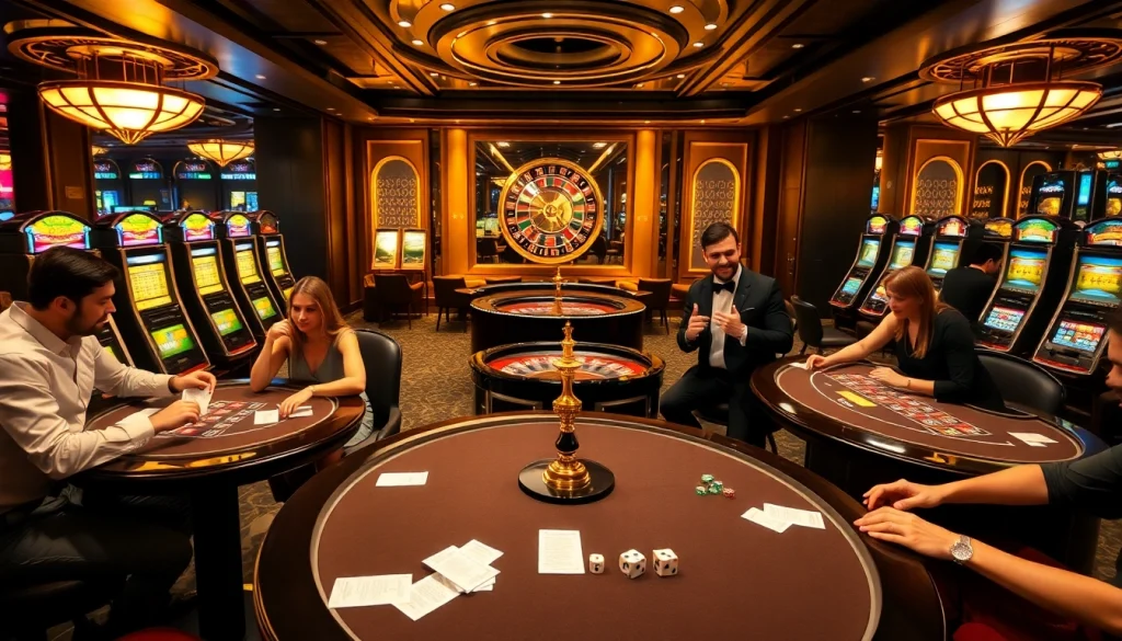 Excitement builds as players engage in high-stakes poker at hm88 casino tables.
