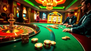 Experience elite gaming at sv388 with a vibrant roulette table and luxury casino features.