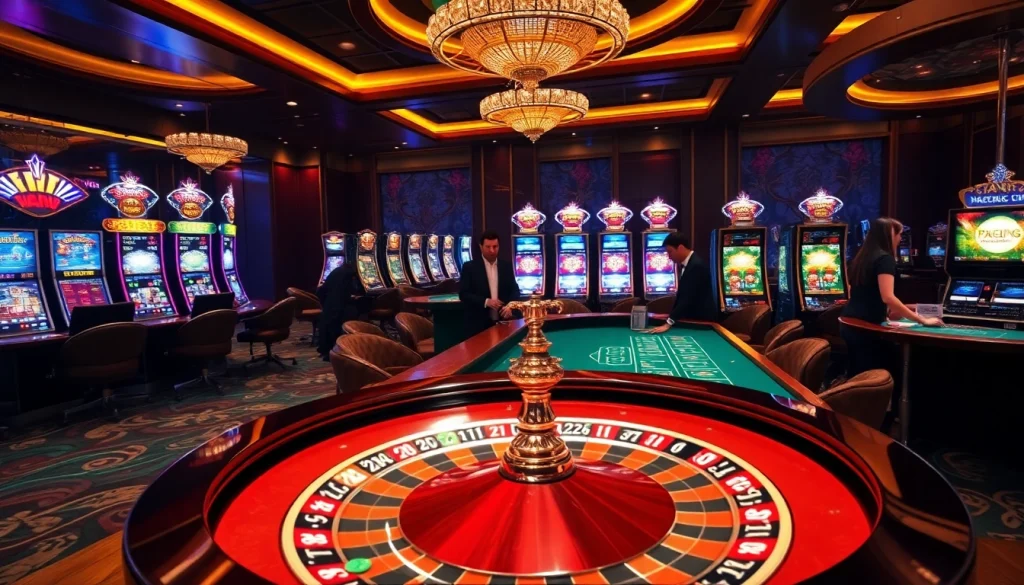 Spin the vibrant roulette at vua99, immersed in an elegant casino atmosphere.