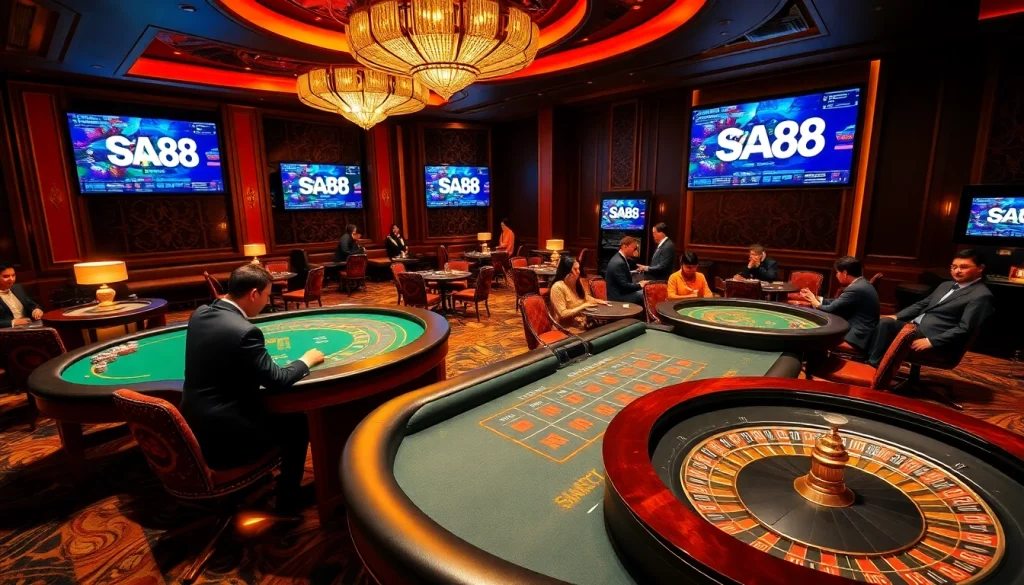 Experience thrilling games at sa88 with vibrant baccarat tables and exciting player interactions.