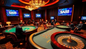Experience thrilling games at sa88 with vibrant baccarat tables and exciting player interactions.
