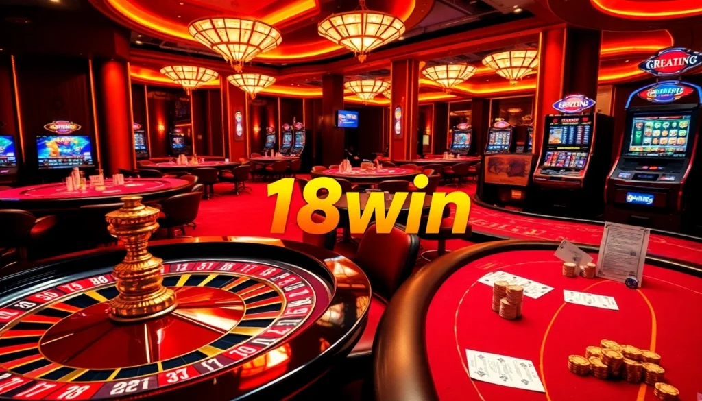 Experience thrilling moments at 18win casino with high-stakes poker action and roulette excitement.