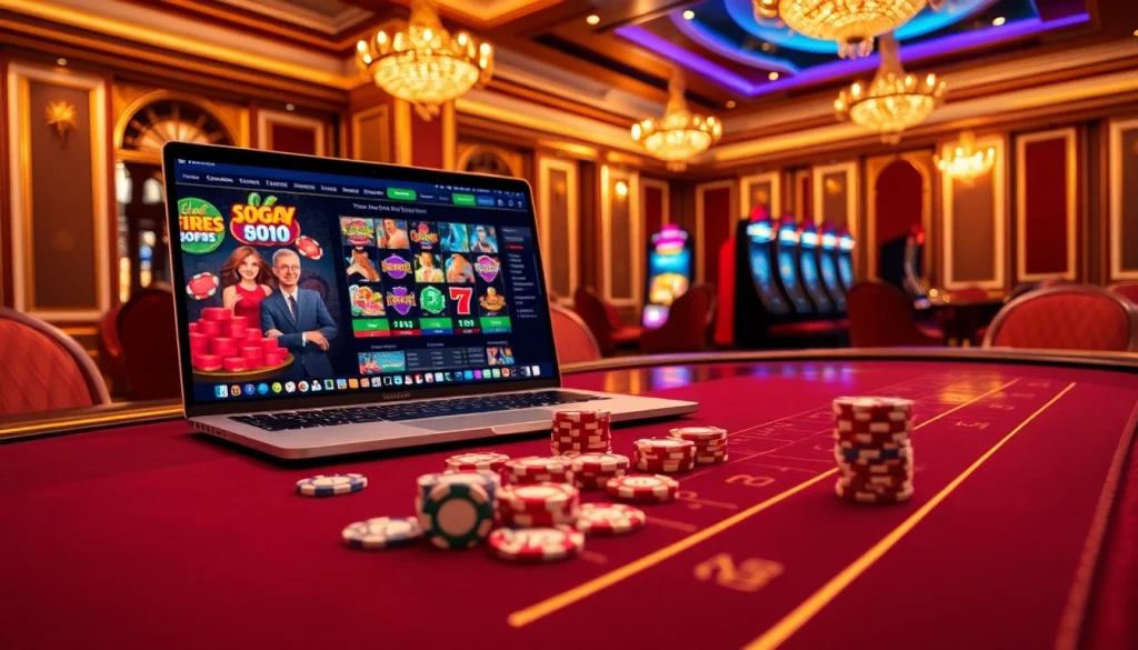 Experience 바이낸스 회원가입 with vibrant casino elements and online betting excitement.